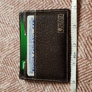 Gucci dark brown Leather Card Holder
